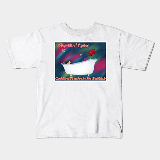 Bathtime Kids T-Shirt by WordiestAxis1